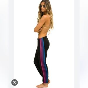 Navy Aviator Nation Stripped Sweatpants